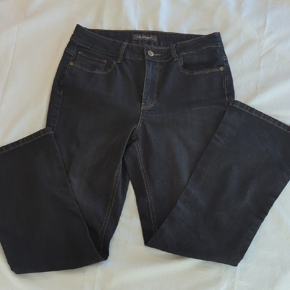 Denver Hayes Black Flare Wide Leg Jeans - Picture 8 of 14